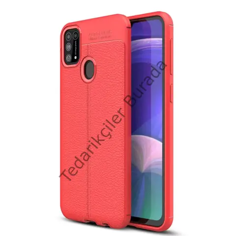 Samsung Galaxy M31 Kılıf Auto Focus Kapak - Kırmızı