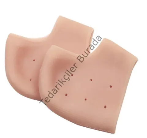 Silikon Topuk Çorabı Ten Rengi Bx40