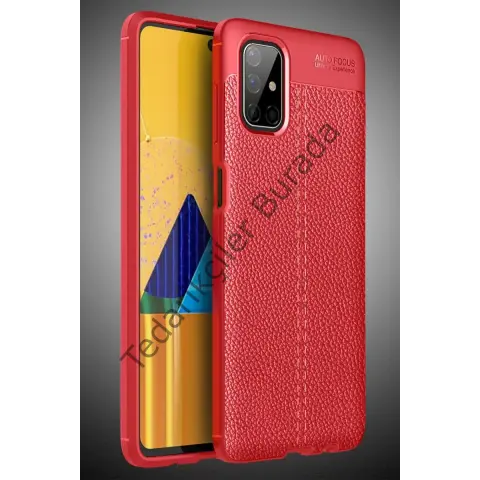 Samsung Galaxy M51 Kılıf Auto Focus Kapak - Kırmızı