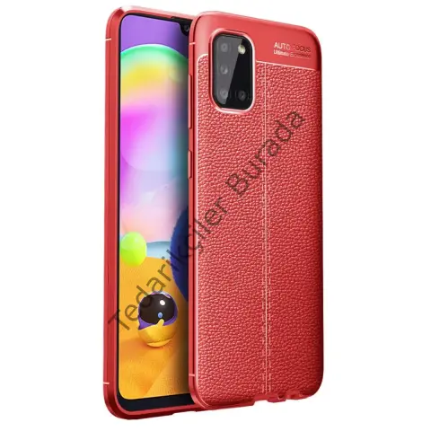 Samsung Galaxy A31 Kılıf Auto Focus Kapak - Kırmızı