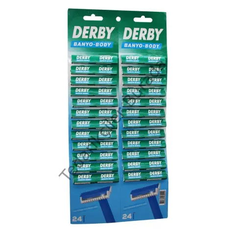 Derby Banyo Body Tek Bıçak Kartelalı Jilet 48pcs Bx40
