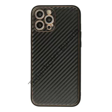 Apple İphone 12 Pro Kılıf Coco Karbon Silikon - Siyah