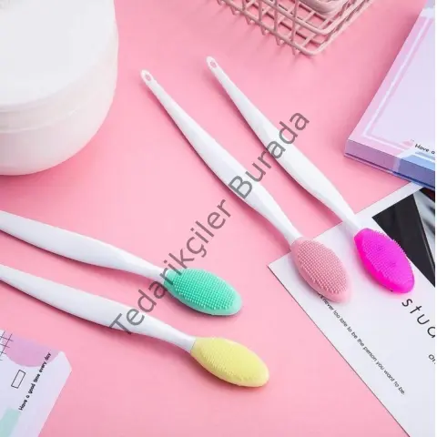 2 Adet Dudak Fırçası Peeling Etkili Gözenek Siyah Nokta Temizleyici Akne Giderici Çift Yönlü Fırça Bx40