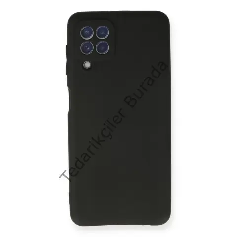 Samsung Galaxy A22 Kılıf First Silikon - Siyah
