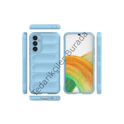 Samsung Galaxy M34 5g Kılıf Optimum Silikon - Sky Blue