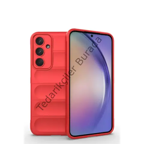 Samsung Galaxy M14 5g Kılıf Optimum Silikon - Kırmızı