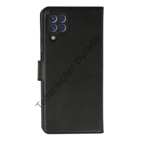 Samsung Galaxy A22 Kılıf Trend S Plus Kapaklı Kılıf - Siyah