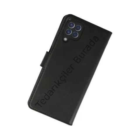 Samsung Galaxy A22 Kılıf Trend S Plus Kapaklı Kılıf - Siyah