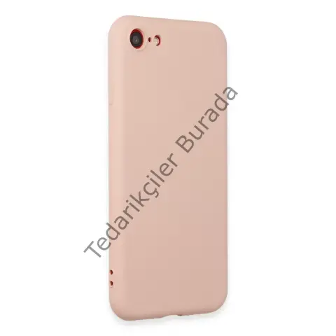 Apple İphone 7 Kılıf First Silikon - Pudra