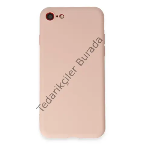 Apple İphone 7 Kılıf First Silikon - Pudra