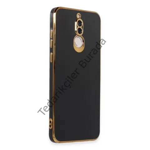 Huawei Mate 10 Lite Kılıf Volet Silikon - Siyah