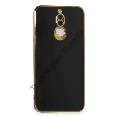 Huawei Mate 10 Lite Kılıf Volet Silikon - Siyah