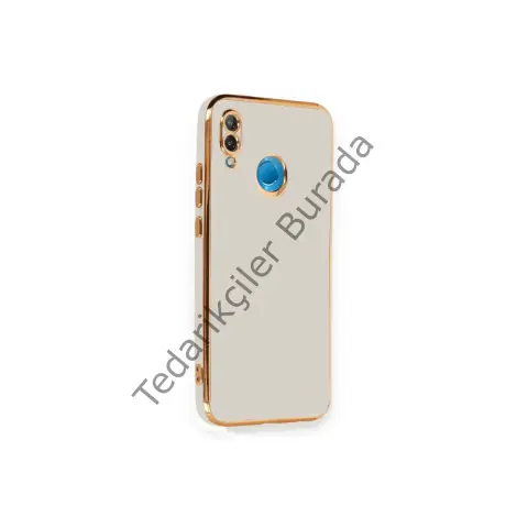 Huawei P20 Lite Kılıf Volet Silikon - Beyaz