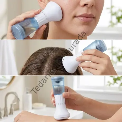 140 İğneli Serum Hazneli Dermaroller – 0-3 Mm Ayarlı Dermaroller Mikro İğneli Saç, Cilt Ve Vücut Bakım Aparatı Bx40