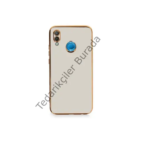 Huawei P20 Lite Kılıf Volet Silikon - Beyaz