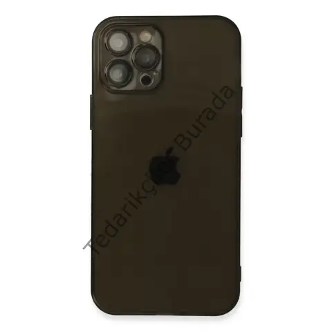 Apple İphone 12 Pro Max Kılıf Fly Lens Silikon - Siyah
