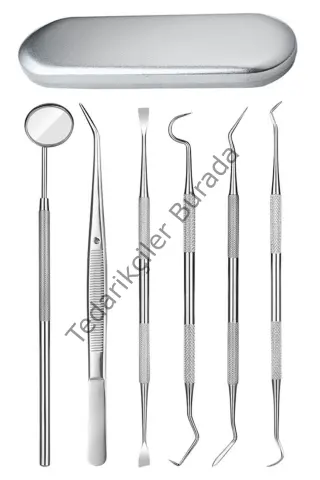 6 Parça Kutulu Ağız Bakımı Diş Bakım Seti Ağız Hijyen Takımı Bx40