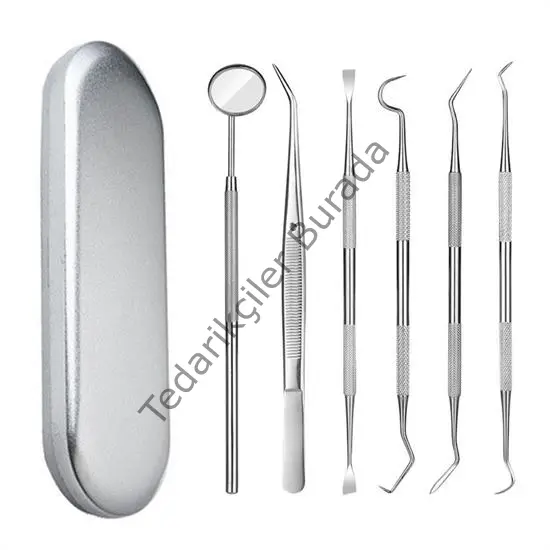 6 Parça Kutulu Ağız Bakımı Diş Bakım Seti Ağız Hijyen Takımı Bx40