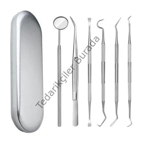 6 Parça Kutulu Ağız Bakımı Diş Bakım Seti Ağız Hijyen Takımı Bx40
