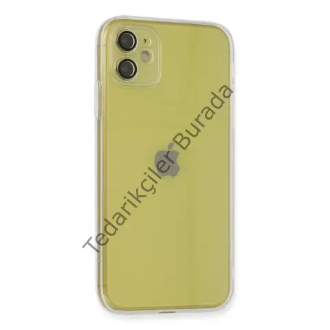 Apple İphone 12 Kılıf Fly Lens Silikon - Şeffaf