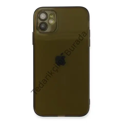 Apple İphone 12 Kılıf Fly Lens Silikon - Siyah