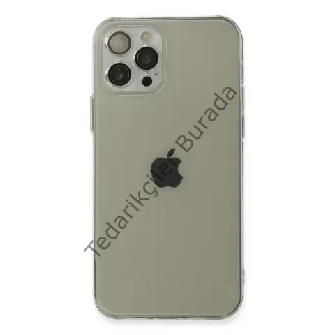 Apple İphone 12 Pro Kılıf Fly Lens Silikon - Şeffaf