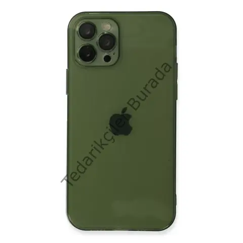 Apple İphone 12 Pro Kılıf Fly Lens Silikon - Yeşil