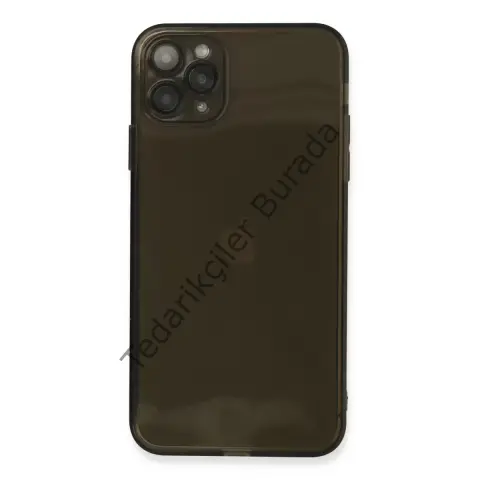 Apple İphone 11 Pro Max Kılıf Fly Lens Silikon - Siyah