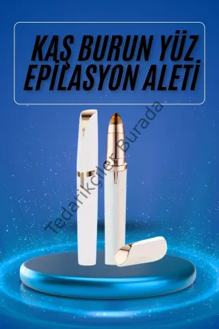 Kaş Bıyık Epilasyon Aleti İnce Uçlu Yüz Için Tüy Alıcı Pilli