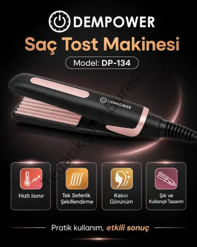 Tek Seferlik Şekillendirme İçin Saç Tost Makinesi ve Kalıcı Görünüm Veren Saç Şekillendirici