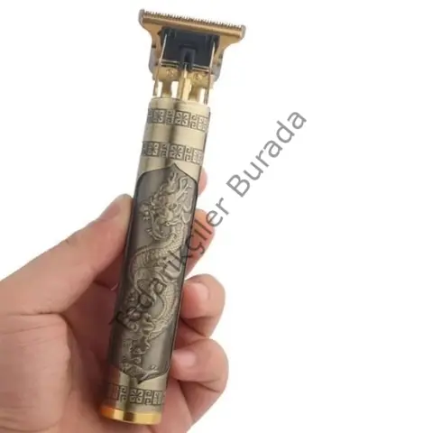Vintage Görünümlü Güçlü 4 Farklı Başlıklı USB ŞarjlI Manuel Tıraş Makinası