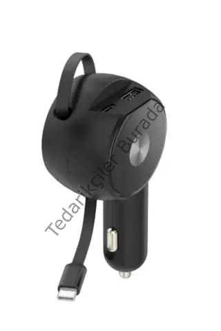 Süper Hızlı Araç Şarj Cihazı 60w Adaptör Çakmaklık Girişli