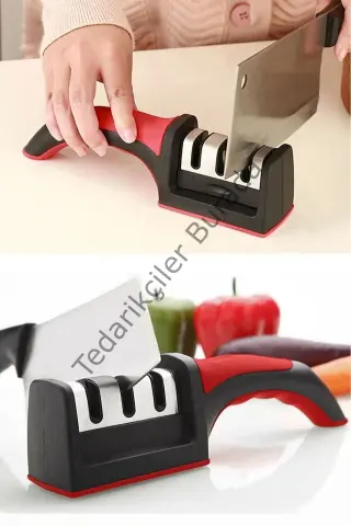 3 Aşamalı Bıçak Makas Bileyici Keskinleştirme Aleti Bx40