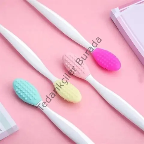 2 Adet Dudak Fırçası Peeling Etkili Gözenek  Siyah Nokta Temizleyici Akne Giderici Çift Yönl