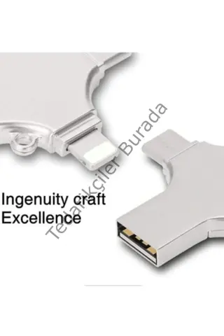 Otg 4in1 Cep Telefonu Çok Fonksiyonlu Usb Flash Bellek 128 Gb Type-c, Micro Sd Ve Kart Okuyucu