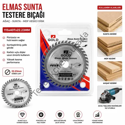 Sunta Kesici Disk 115 mm 40T 22.23 mm