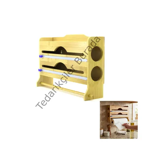 Bambu 3`ü 1 Arada Streç Folyo Kağıt Havluluk