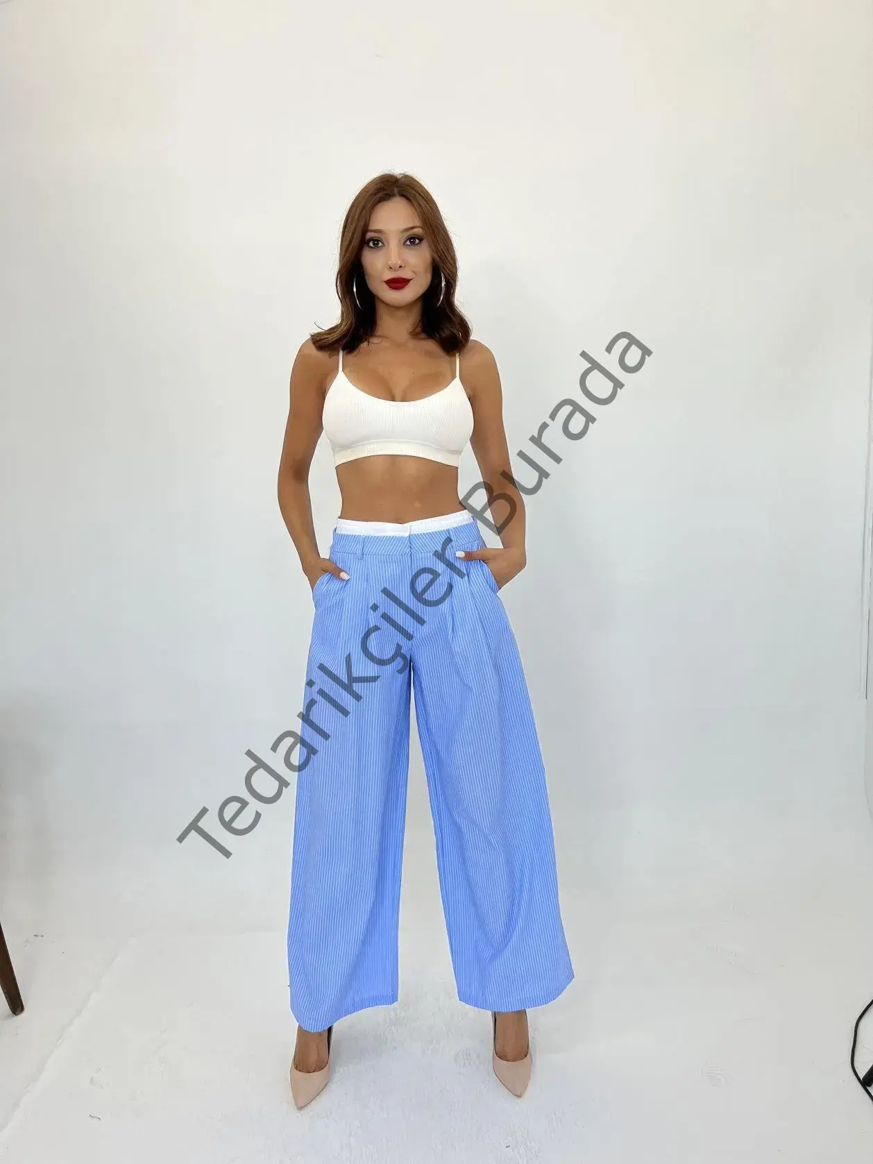 7109 PANTOLON-DALLAS ÇİZGİLİ