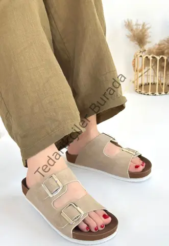 Rıno Ten Nubuk Terlik