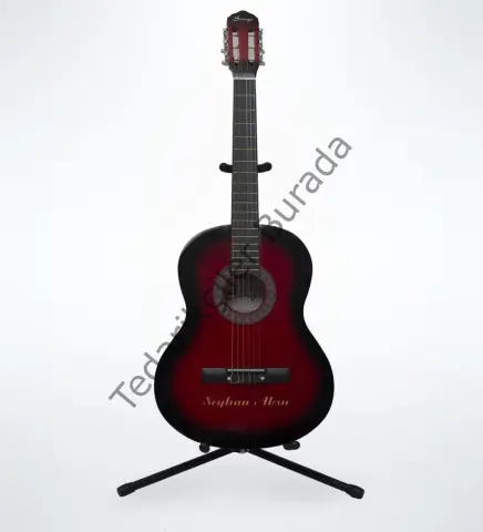 Kişiye Özel Sunburst Kırmızı Klasik Gitar