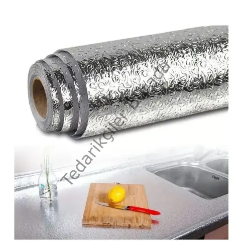 Yapışkanlı Gümüş Folyo 60x2 Metre