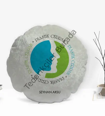 Kişiye Özel İsimli Plastik Cerrah Tasarımlı Dekoratif Kırlent Yastık-1