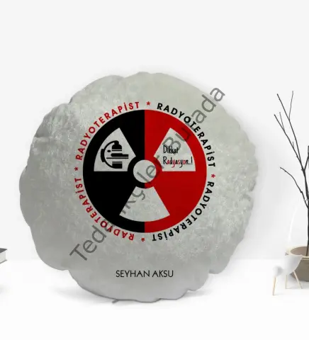 Kişiye Özel İsimli Radyoterapist Tasarımlı Dekoratif Kırlent Yastık-1