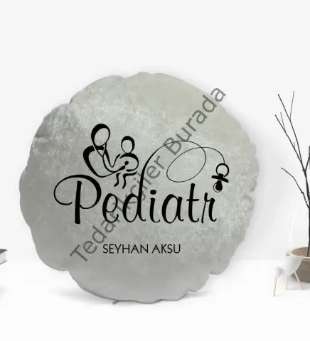 Kişiye Özel İsimli Pediatr Tasarımlı Dekoratif Kırlent Yastık-1