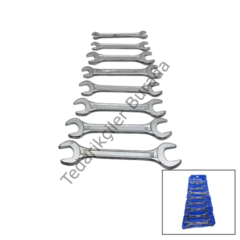 8 Parça  Ağzı Açık 6-22mm Anahtar Takımı Bx40