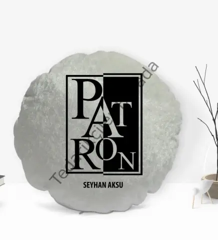 Kişiye Özel İsimli Patron Tasarımlı Dekoratif Kırlent Yastık-10