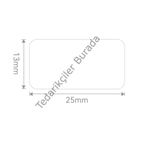 NIIMBOT EW25 Etiket 25mm x 13mm Low Temperature  (-80°C) 390 etiket/rulo (M2)(1923)