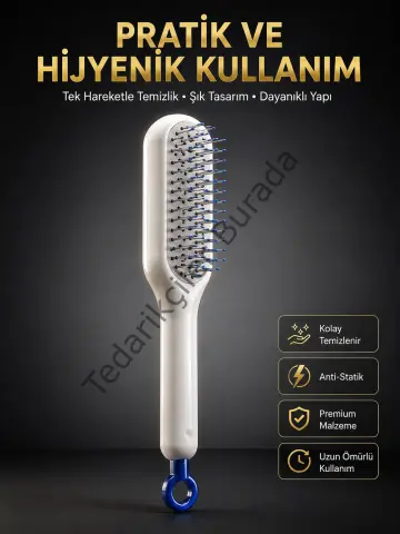 Yeni Nesil Saç Fırçası Saç Derisini Ölü Derilerinden Arındırır Kolay Temizlenen
