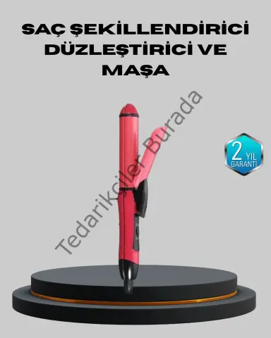 5 Kademeli Seramik Saç Düzleştirici – Düz Ve Kıvırcık Mod, 26 Mm Plaka, Profesyonel Saç Şekillendirme