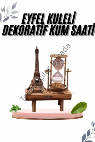 Paris Eyfel Kulesi Hediyelik Eyfel Retro Kum Saati Dekoratif Eşya